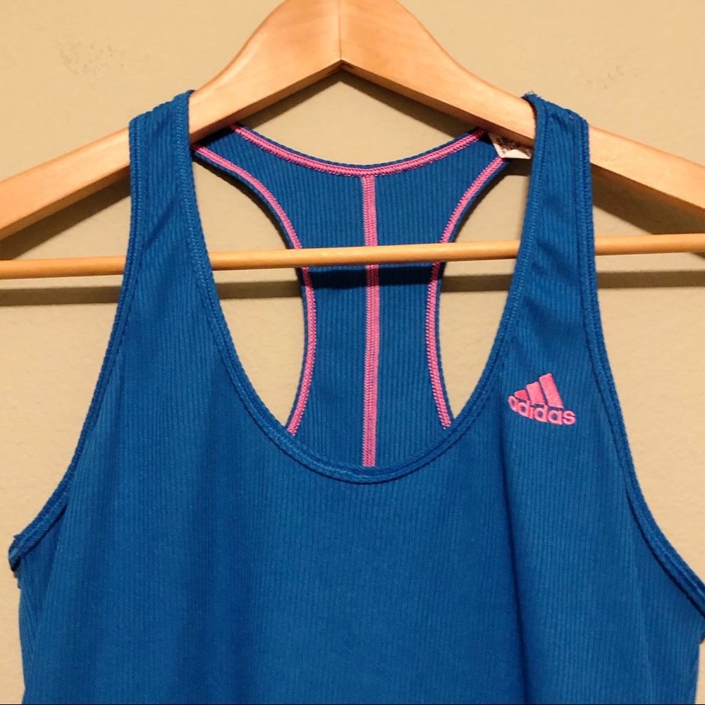Adidas Ribbed Racerback Tank - M - Picture 2 of 7